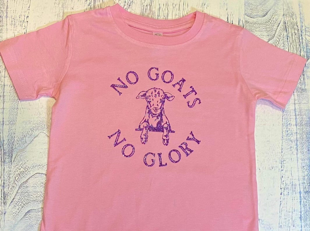 No GOATs No Glory T-shirt - Pink