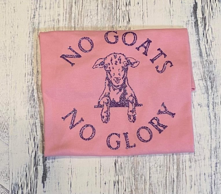 No GOATs No Glory T-shirt - Pink